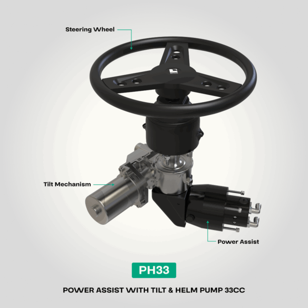 Power-Assisted steering for Single Outboard up to 350Hp | PS350P | Aggressive Use - Image 3