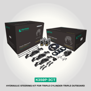 K350P-3CT | Hydraulic Steering kit for Triple Outboard upto 1050HP