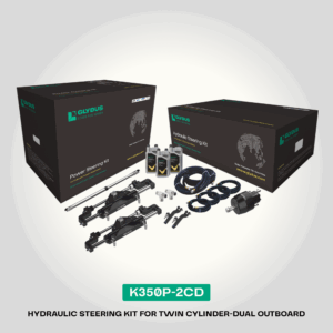 Boat Hydraulic Steering kit for Dual Outboard up to 700HP | K350P-2CD