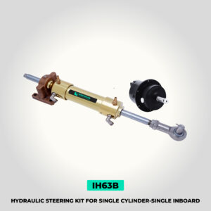 IH63B | Hydraulic Steering for Single Cylinder | Inboard | BRASS SERIES