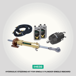 IH63B | Hydraulic Steering for Single Cylinder | Inboard | BRASS SERIES