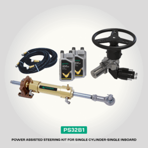 PS32B1 | Inboard Power Steering Single Cylinder | Brass Series