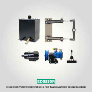 EDS550R Single Ended Cylinder Steering | Twin Cylinder, Single Rudder | Glydus