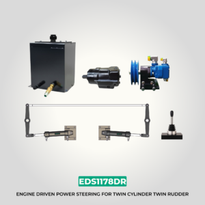 EDS1178DR Inboard Steering System | Twin Cylinder, Twin Rudder | Glydus Marine